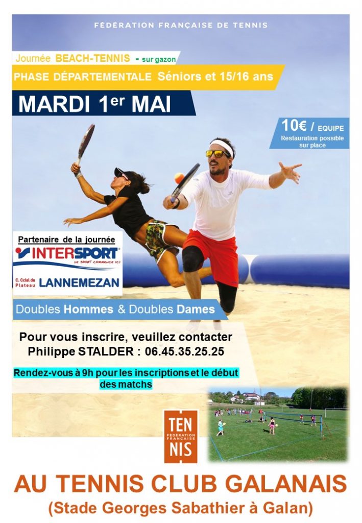 affiche Tennis Club Galanais Mairie de Galan
